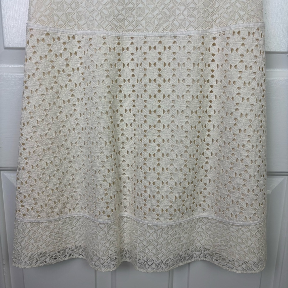 Banana Republic Ivory A-Line Dress Size 2 - Picture 8 of 13